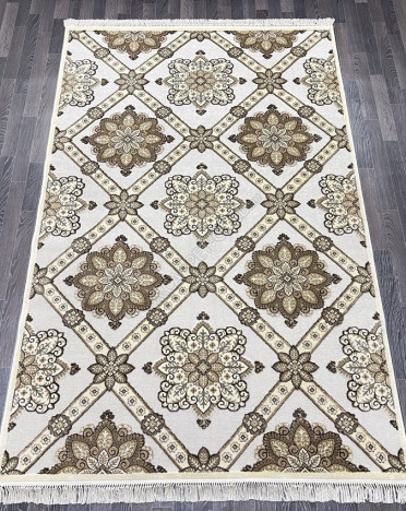 Ковер бельгийский 5137498440 KUNDUZ (Вискоза, кремовый)