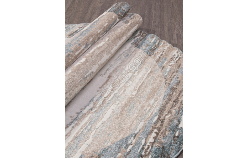 Ковер D983 - BEIGE-BLUE - Овал - коллекция NATUREL