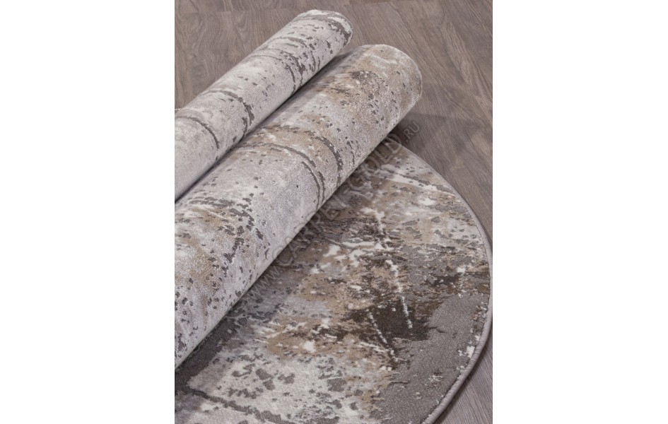 Ковер 3433 - GRAY-BEIGE - Овал - коллекция GRAFF