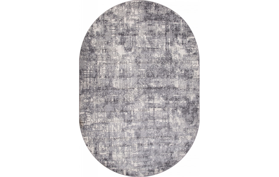 Ковер F050 - GRAY - Овал - коллекция TORNADO