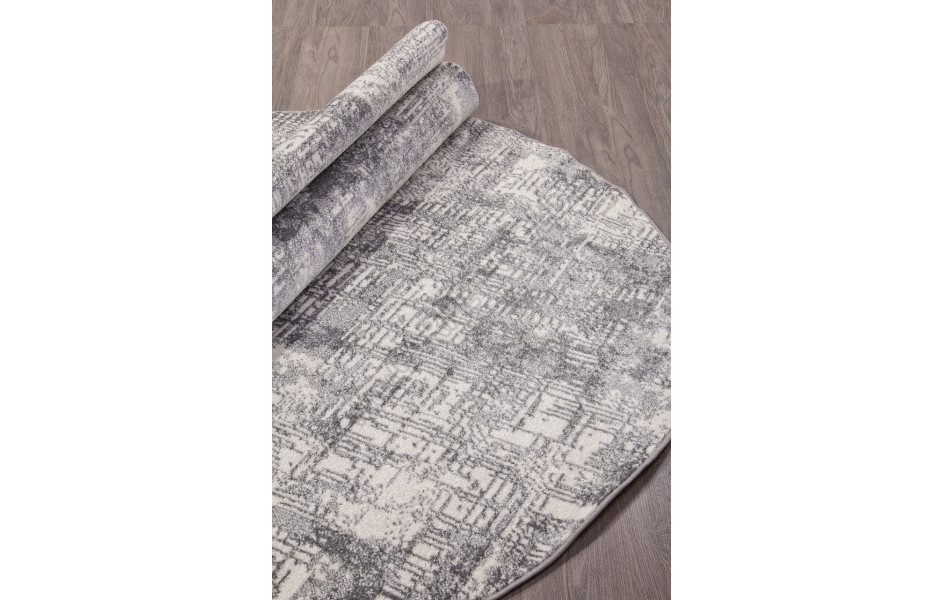 Ковер F050 - GRAY - Овал - коллекция TORNADO