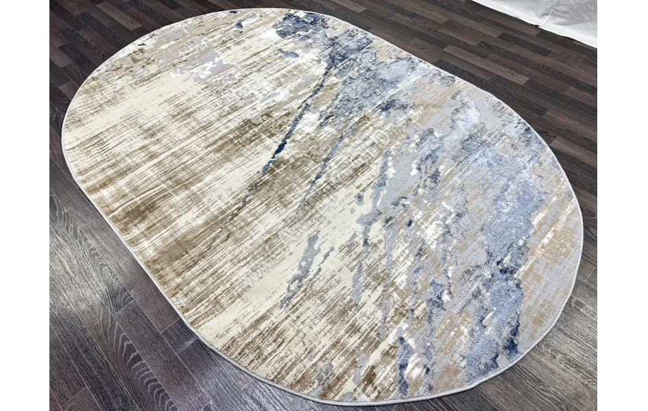 D038A_CREAM SHIRINK BLUE FDY Semnan овал