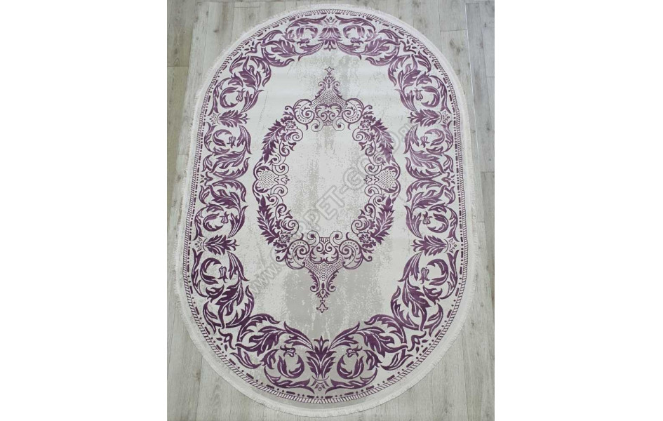 Турецкий ковер Amatis Lux 36567A OVAL LILA / LILA