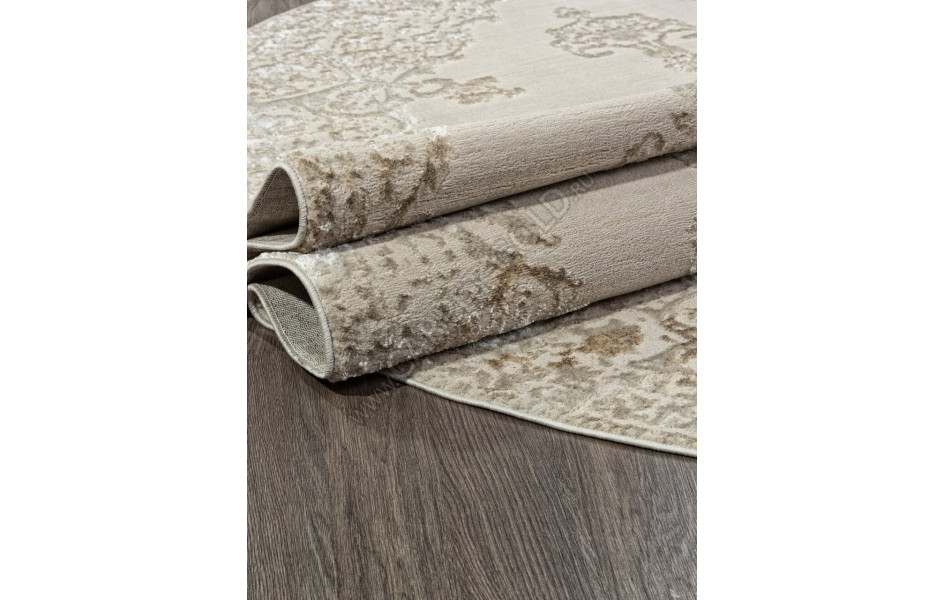 Ковер 02469F - BEIGE / GOLF - Овал - коллекция SAFARI