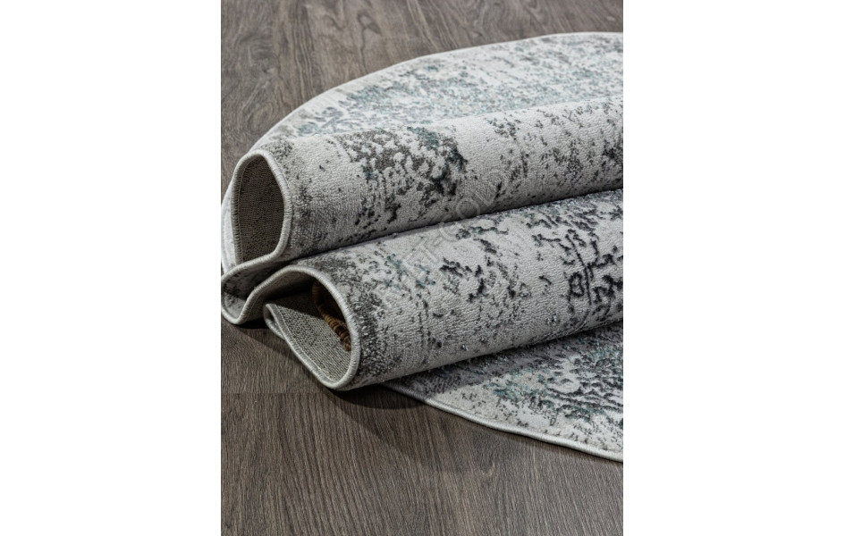 Ковер 02475F - BLUE / GREY - Овал - коллекция SAFARI
