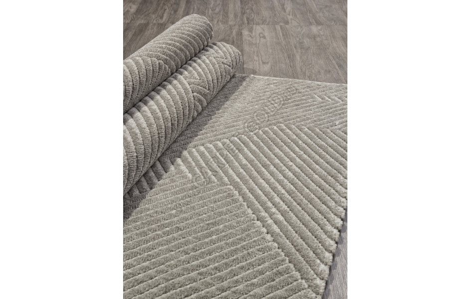 Ковер E857AG - GREY / GREY - Прямоугольник - коллекция JUNO