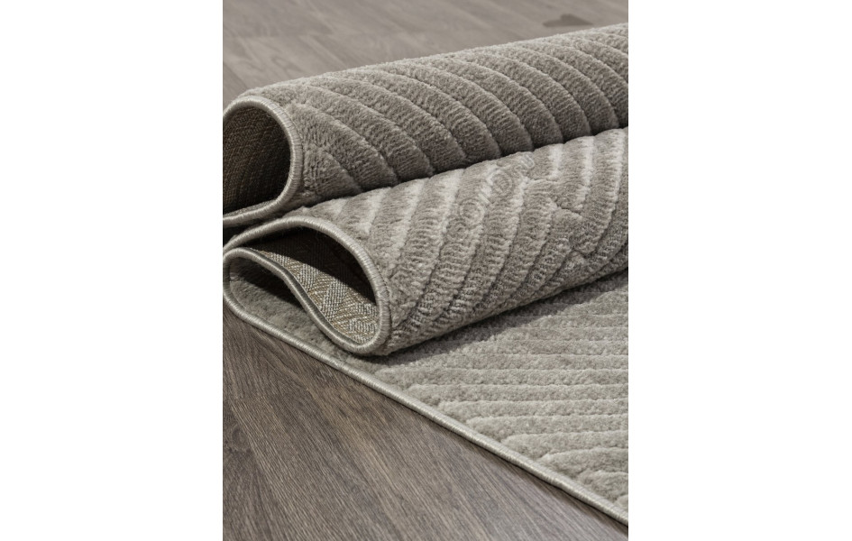 Ковер E857AG - GREY / GREY - Прямоугольник - коллекция JUNO