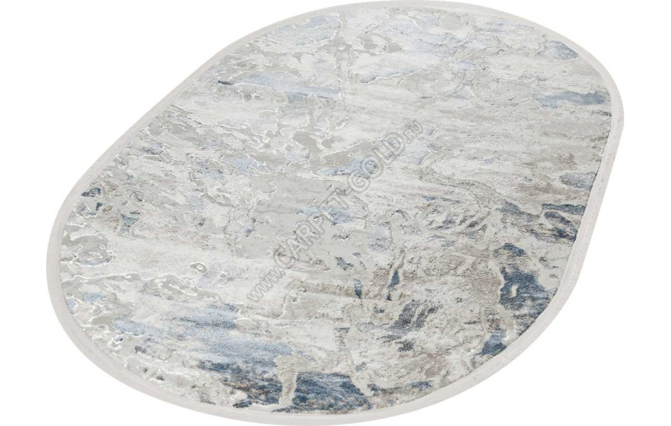 39877A OVAL BLUE / CREAM Nadejda