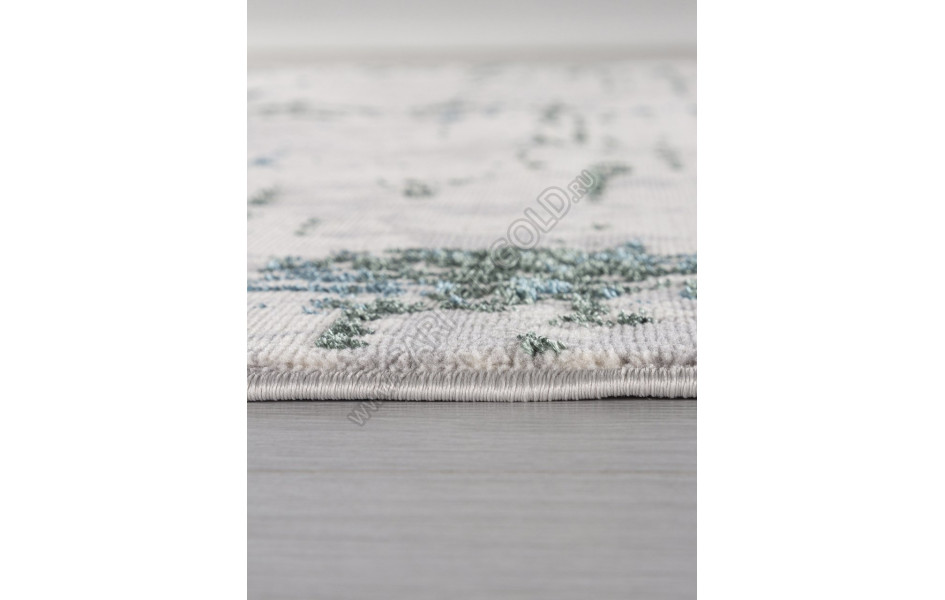 Ковер F169 - CREAM-D.GREEN - Прямоугольник - коллекция LIMAN