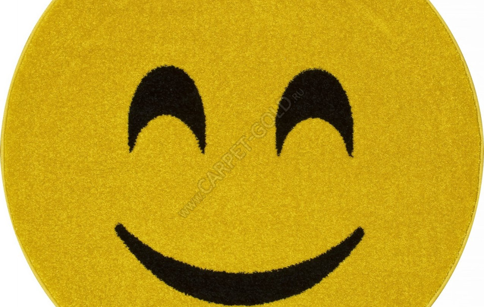 Ковер NC16 - YELLOW - Круг - коллекция SMILE