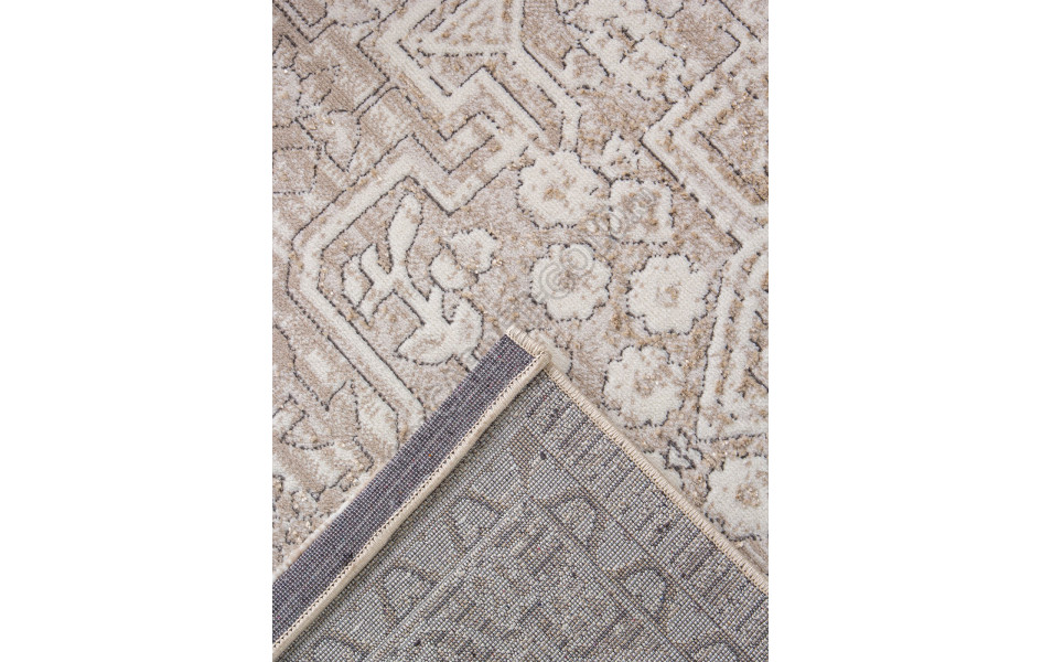 Ковер 04293A - BEIGE FDY / CREAM HB - Прямоугольник - коллекция NOVA